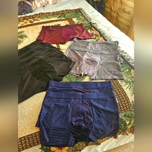 Men's Underwear Set 10 Pair NEW By Boxhero Underwear - Black, Wine, Blue,Gray